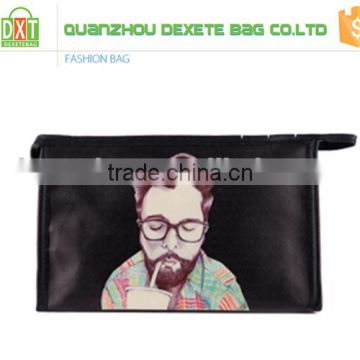 High quality promotional toiletry women custom logo colorful polyester cosmetic bags