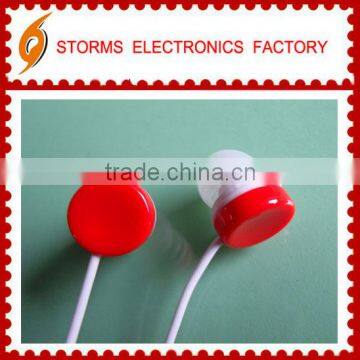 Fashion colorful design 3.5mm plug in ear oem colorful earphone & headphone