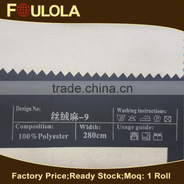 Special Hot Selling Plain Dyed Polyester Curtain Fabric