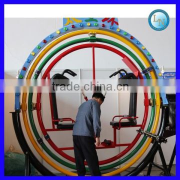 LINO manufacturer 2 seats amusement park rides human gyroscope space ring rides for shop mall
