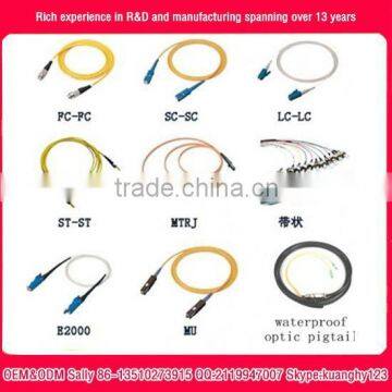 the best quality of LC,SC,FC,ST,MPO fiber optic pach cord