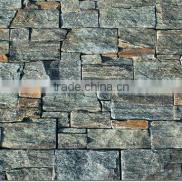 High Quality Green Quartz Wall Panel Interlocking Stones