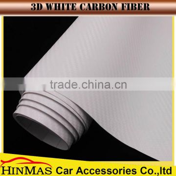 factory outlet white car exterior accessories auto parts 3D carbon fiber