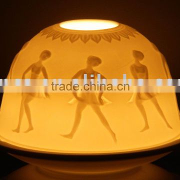 Porcelain Candle Holder - Dome Shape-BC007-F