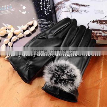 all sizes 10.5" cow split motorcycle gloves women leather gloves