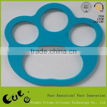 custom heat resistant silicone bear paw baking mat /silicone drink coasters