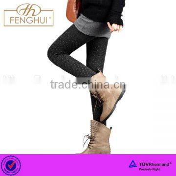 Winter thickening and jacquard trample feet cashmere leggings