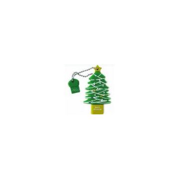 Mini Christmas Tree Custom Usb 2.0 Storage Disk in PVC