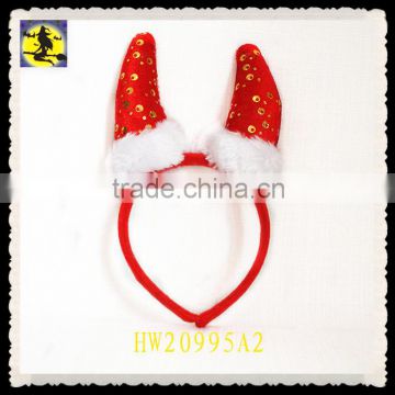 Wholesale Popular Red Devil Horn Santa Headband