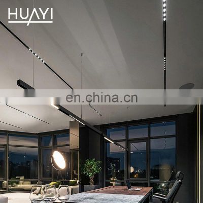 HUAYI New Product Aluminum Indoor Grille Lamp Home Kitchen Office Magnetic Rail Installation LED Track Light