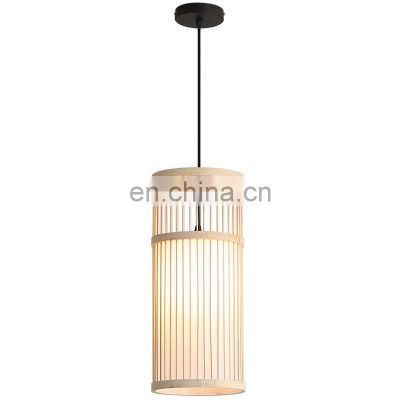Creative Bamboo Chandelier Chinese Style Pastoral Home Pendant Light Dining Room Decoration Hanging Light