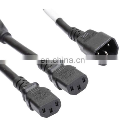 Cables C14 to C13 Splitter Power Cord - 15 Amp Power Cable plug