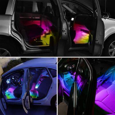 LED Car Lights with App Control, Smart Interior Car Lights with DIY Mode and Music Mode