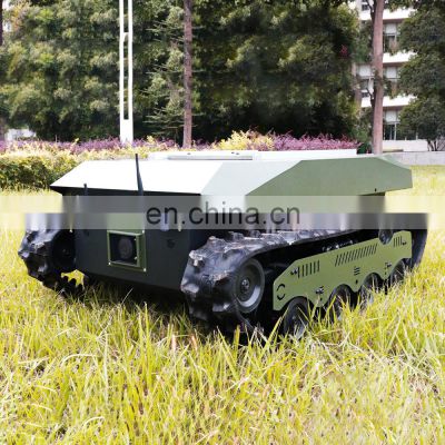 Large mobile chassis crawler robotic platform for firefighting robot
