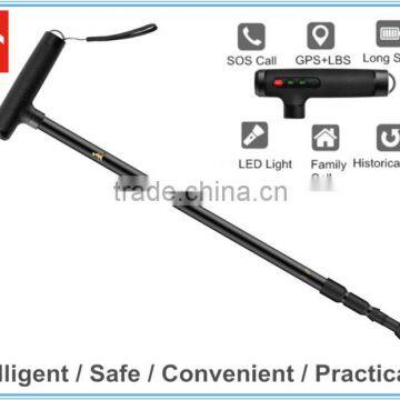 OEM service walking stick rubber tips with GPS and LBS function