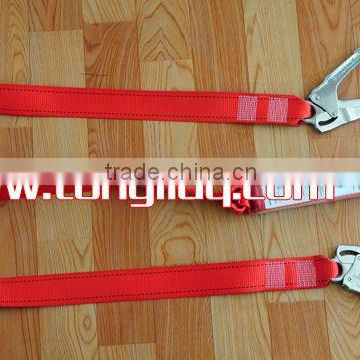 Shock absorber lanyard with double big hooks