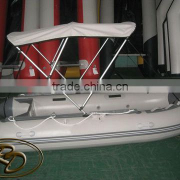 inflatable boat aluminum canvas canopy