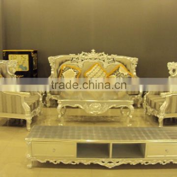 Luxury pure silver sofa set A10228