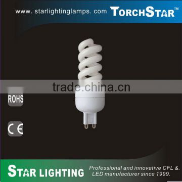 11W full spiral compact G9 fluorescent lamps