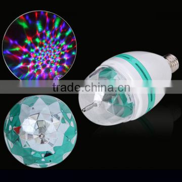 3W Plastic Energy Saving Head Rotating Led Decoration Disco Laser Light Bulb                        
                                                Quality Choice