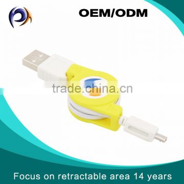 2 in1 Retractable USB Micro to USB 2.0 Quality Wire Charge for Mobile Phone