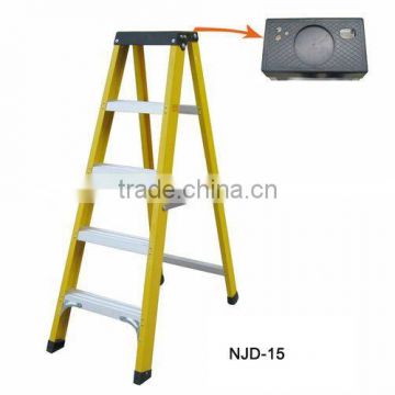 Fiberglass Single Side Ladder with top tray.