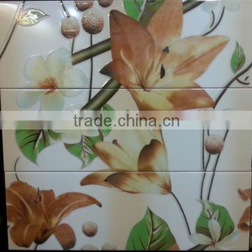 Inkjet ceramic decorated wall tiles with flower 20x60CM
