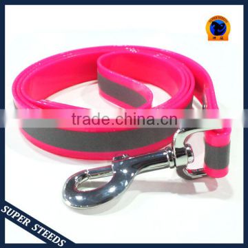braided large dog leash with reflective strap