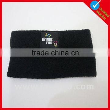 Hot sale terry cotton black headband