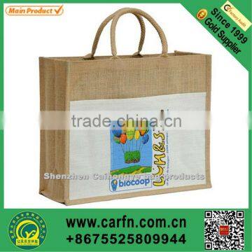 custom printed cotton jute tote bag