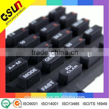 Best seller Customized Numeric and epoxy coated silicone rubber keypad