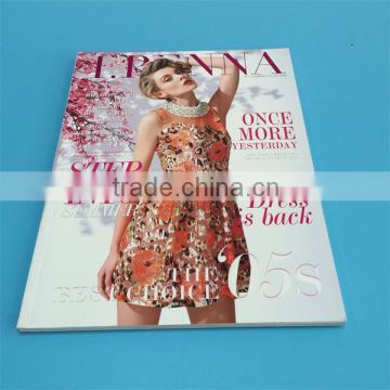 Hot Selling Professional A3 A4 A5 A6 Custom Full Color Low Cost Fashion Magazine Printing