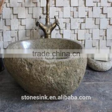 Custom size natural granite stone decorative wash basin