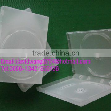 20mm matte Clear double dvd case with smooth Film