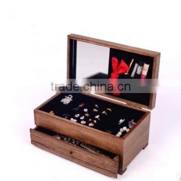 Jewelry necklace wood box small luxurious jewellry case