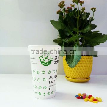 Different size 3 oz, 4oz, 12 oz double PE wall takeaway cold drink cup