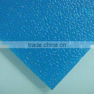 blue 10mm polycarbonate embossed sheet for building construction