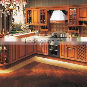Modular kitchen cabinet French Classic Solid Wood/MDF/Plywood/HMR Kitchen Cabinets Design