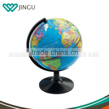 High quality world globe with ABS plastic base,desktop accessories world globe,plastic world globe