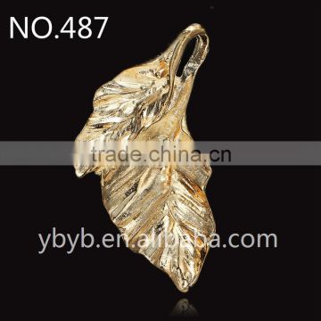 Europe style fashion women jewelry large metal leaf shaped earring Part-487