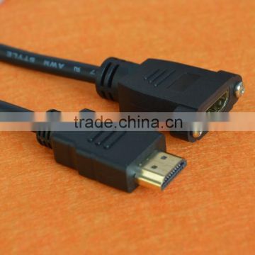 Panel mount HDMI Cable with screw