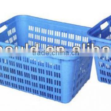 high quality good design plastic shopping basket injection mould