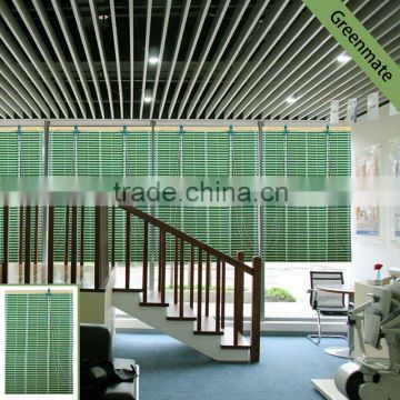 Green color bamboo blind