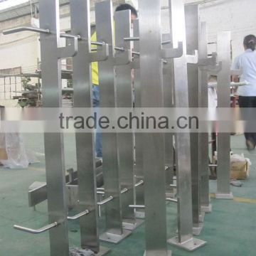 stainless steel outdoor glass railing