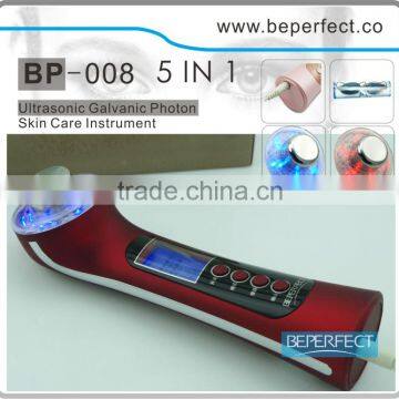 BP-008 reahargeable Ultrasonic galvanic photon biotech multifunction beauty machine