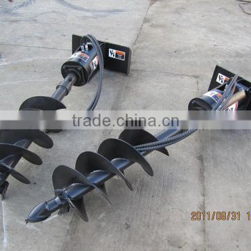 mini auger post hole digger skid loader attachment for sale