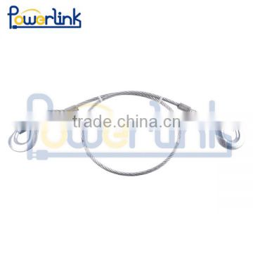 H30067 2T Steel tow rope without jacket/Towing Steel Wire Rope Tow Trailer Strap Cable with Metal Hook