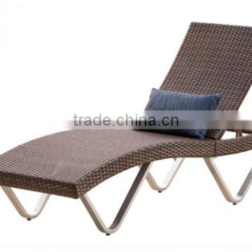 Hot sale outdoor wicker lounge chair, outdoor wicker chaise lounge