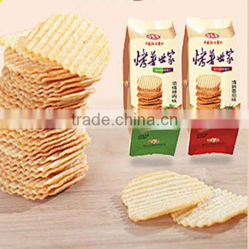 Oven potato chips of small packing
