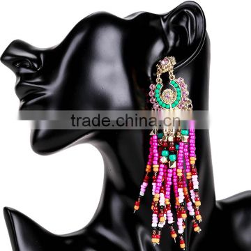 Bohemian jewelry handmade beads statement earrings for women jewelry